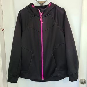 (1314) Livi Active Youth's Full Zip Hoodie, Size: 14-16 Color: Black